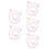 5Pièces Chaînes Pour Lunettes Design Fleurs Multicolores 6