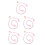5Pièces Chaînes Pour Lunettes Design Fleurs Multicolores 7