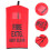 5Pcs Red Waterproof Outdoor Fire Extinguisher Covers with Clear Window 10