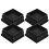 20Pcs Non-Slip Black Rubber Risers for Chairs Height Boost 2