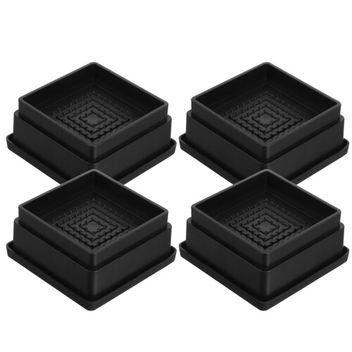 20Pcs Non-Slip Black Rubber Risers for Chairs Height Boost 1