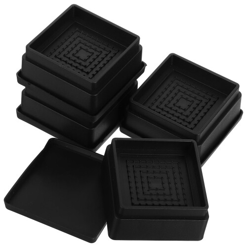 20Pcs Non-Slip Black Rubber Risers for Chairs Height Boost 2