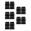 20Pcs Non-Slip Black Rubber Risers for Chairs Height Boost 6