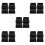 20Pcs Non-Slip Black Rubber Risers for Chairs Height Boost 8