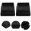 20Pcs Non-Slip Black Rubber Risers for Chairs Height Boost 11