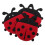 20Pcs Ladybug Design Silverware Pouches Red Fabric Cutlery Holders 3