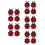 20Pcs Ladybug Design Silverware Pouches Red Fabric Cutlery Holders 9