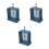3Pcs Sky-Blue Physics Experiment Kit with Accurate Electricity Tester 5