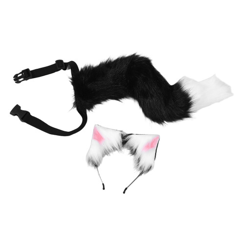 4Ensembles Ensemble Cosplay Chat Oreilles Pour Soirée 1