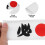 9Pcs Ninja Headbands Moderate Width Sweat-Blocking Sports Headwear 6
