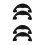2Pairs Shock Absorbing Skateboard Deck Protector with Flexible Rubber 5