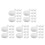 60Pièces Inserts Bulles Tpr Blancs Pour Jouets À Presser Déco DIY 4