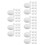 60Pièces Inserts Bulles Tpr Blancs Pour Jouets À Presser Déco DIY 6