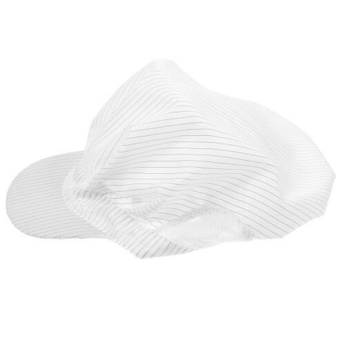 2Pcs White Breathable Protective Cap for Food Electronics Industry 1