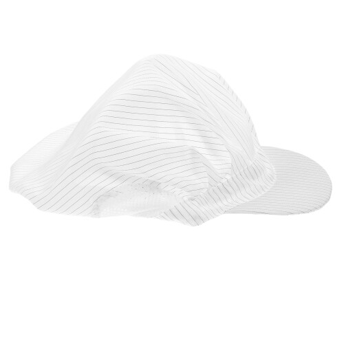 2Pcs White Breathable Protective Cap for Food Electronics Industry 2