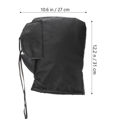 1Paar Heizbare Lenkerhandschuhe Plüsch Schwarz Warm Outdoor 1