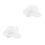 2Pcs White Breathable Protective Cap for Food Electronics Industry 6