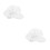 2Pcs White Breathable Protective Cap for Food Electronics Industry 8
