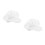 2Pcs White Breathable Protective Cap for Food Electronics Industry 9