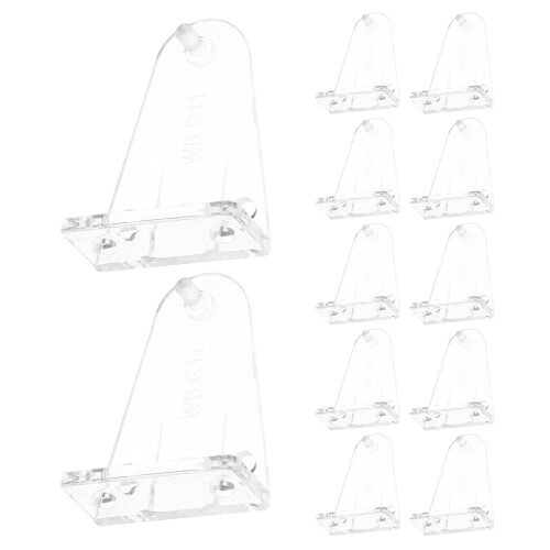 28Pcs Blind Hold Down Brackets Transparent Pom Clips for Window Shades 1