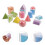 16Pz Geometriche Plastiche Colorate Kit Educativo 10