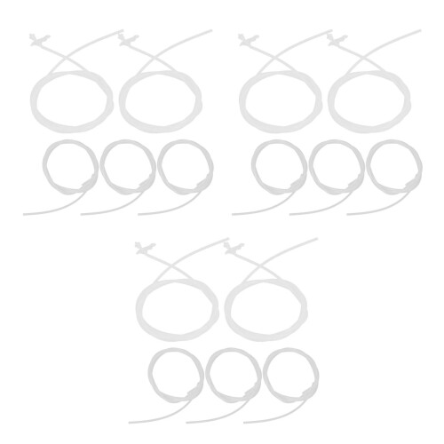 15Pièces Remplacement Mousse Tube Long Transparent 2