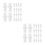 40Pcs White Plastic Spiral Connector for Toilet Brush Handle Fixing 6