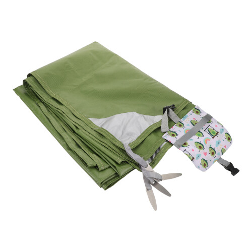 4Pièces Couverture Camping Étanche Verte Grande En Polyester 1