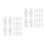 40Pcs White Plastic Spiral Connector for Toilet Brush Handle Fixing 10