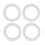 8Pcs Solid Foam Wreath Forms White Round Craft Circles for Decorations 3