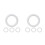 8Pcs Solid Foam Wreath Forms White Round Craft Circles for Decorations 4