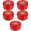 5Pcs Multi Tinplate Cookie Tins with Lid New Year Candy Storage Boxes 8