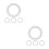 8Pcs Solid Foam Wreath Forms White Round Craft Circles for Decorations 5