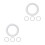 8Pcs Solid Foam Wreath Forms White Round Craft Circles for Decorations 6