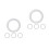 8Pcs Solid Foam Wreath Forms White Round Craft Circles for Decorations 7