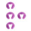 4Pièces Coussin Silicone Spa Violet Appui Salon Confort 5