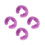 4Pièces Coussin Silicone Spa Violet Appui Salon Confort 6