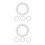 8Pcs Solid Foam Wreath Forms White Round Craft Circles for Decorations 9