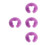 4Pièces Coussin Silicone Spa Violet Appui Salon Confort 8