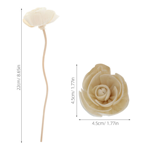 63Pièces Bâtons Diffuseurs Parfumés En Bois Rotin Pour Ambiance 2