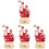 4Pcs Mini Artificial Bonsai Tree Multi Color Plastic Potted Decoration 4