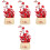 4Pcs Mini Artificial Bonsai Tree Multi Color Plastic Potted Decoration 5
