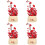 4Pcs Mini Artificial Bonsai Tree Multi Color Plastic Potted Decoration 7