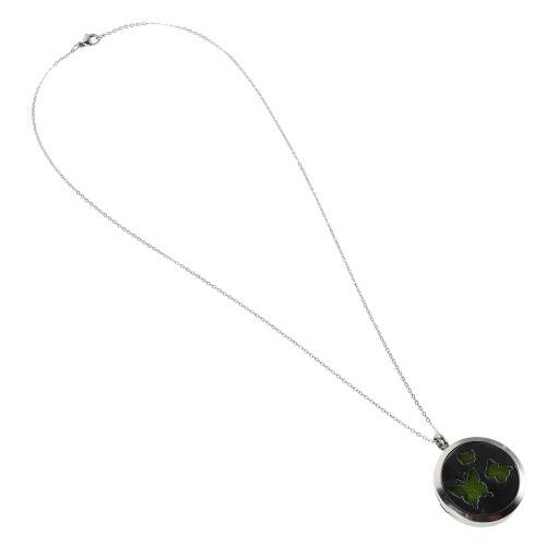 3Pièces Pendentifs Diffuseurs Argent Acier Inoxydable 1