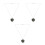 3Pièces Pendentifs Diffuseurs Argent Acier Inoxydable 8