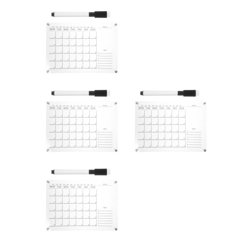 4Ensembles Semainier Mural Transparent En Et 1