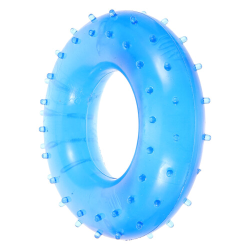 5Pcs Compact Sky-Blue Forearm Strengthener Rubber Hand Grip Exercisers 2