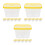 18Pcs Compact Yellow Moisture Absorbing Boxes for Shoe Cabinets 7