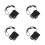 4Pièces Spots LED Pour Scène Noir Compact Performances Concerts Bars 10