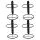 12Pcs Black Metal Wall Mounted Rack Single Holder for Home 9